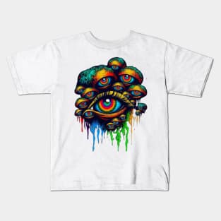 Mushroom Eyes Kids T-Shirt